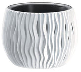 Hectarul - Ghiveci decorativ bol Sandy 24 cm alb